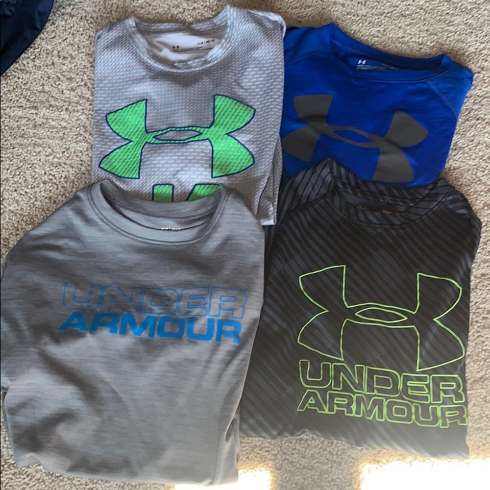 4 under armor shirts